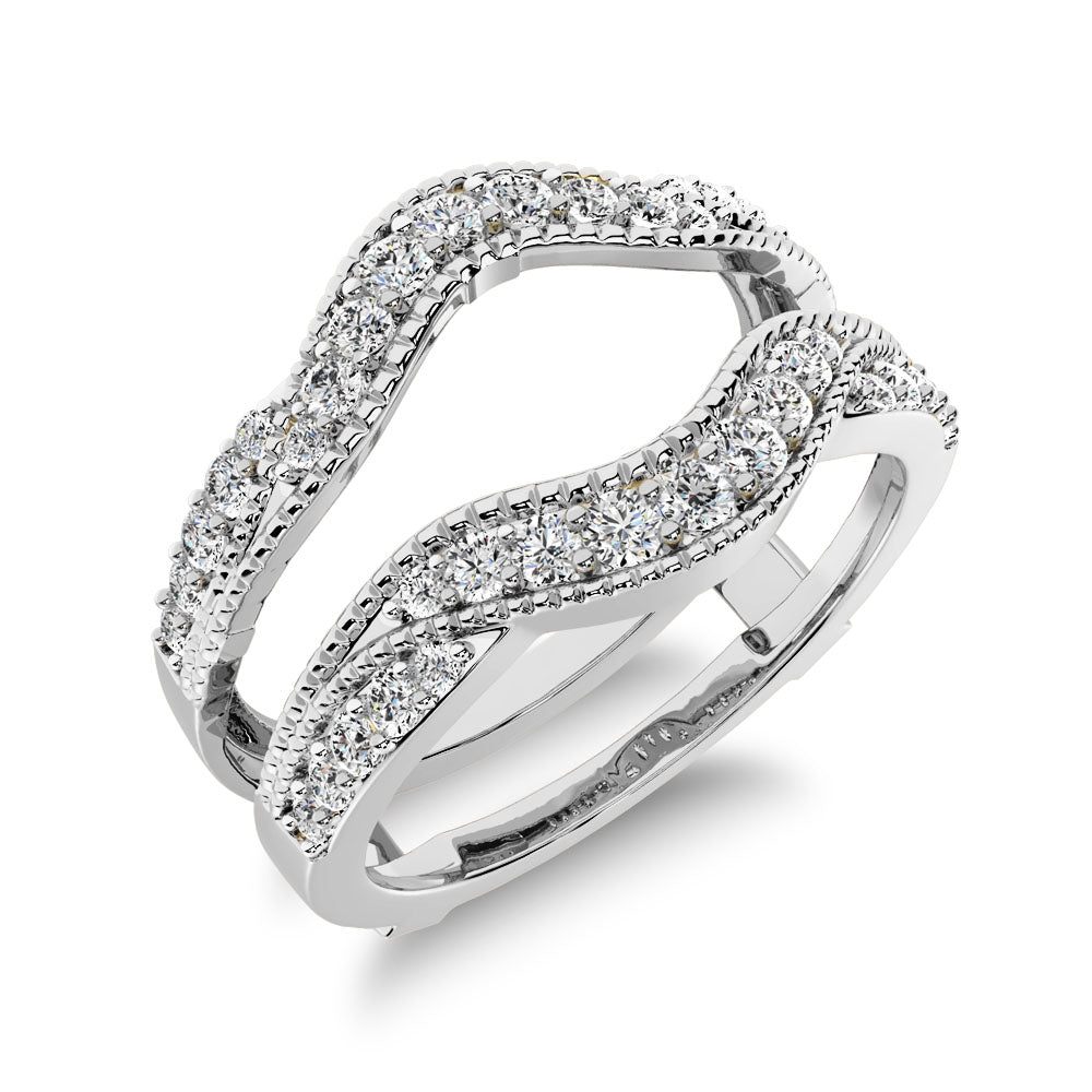 Platinum enhancer outlet wedding band