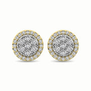 10K White Gold 1/2 Ct.Tw. Diamond Stud Earrings