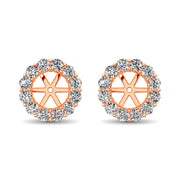 14K White Gold Diamond 1/4 Ct.Tw. Earrings Jacket