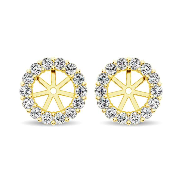 14K White Gold Diamond 1/4 Ct.Tw. Earrings Jacket
