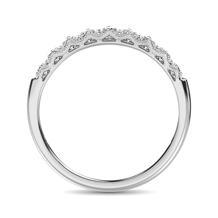 10K White Gold Diamond 1/2 Ct.Tw. Anniversary Ring