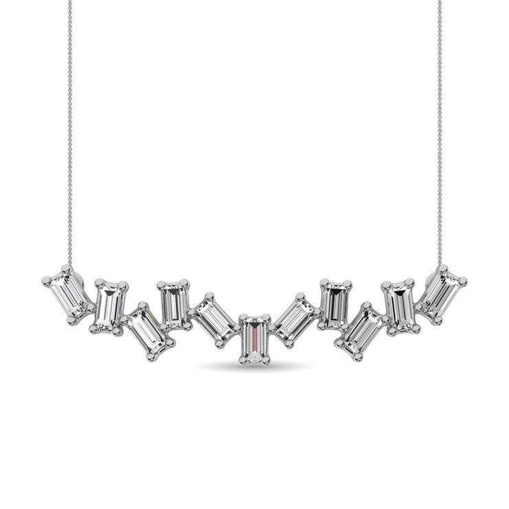 Diamond Fashion Necklace 1/10 ct tw in 10K White Gold