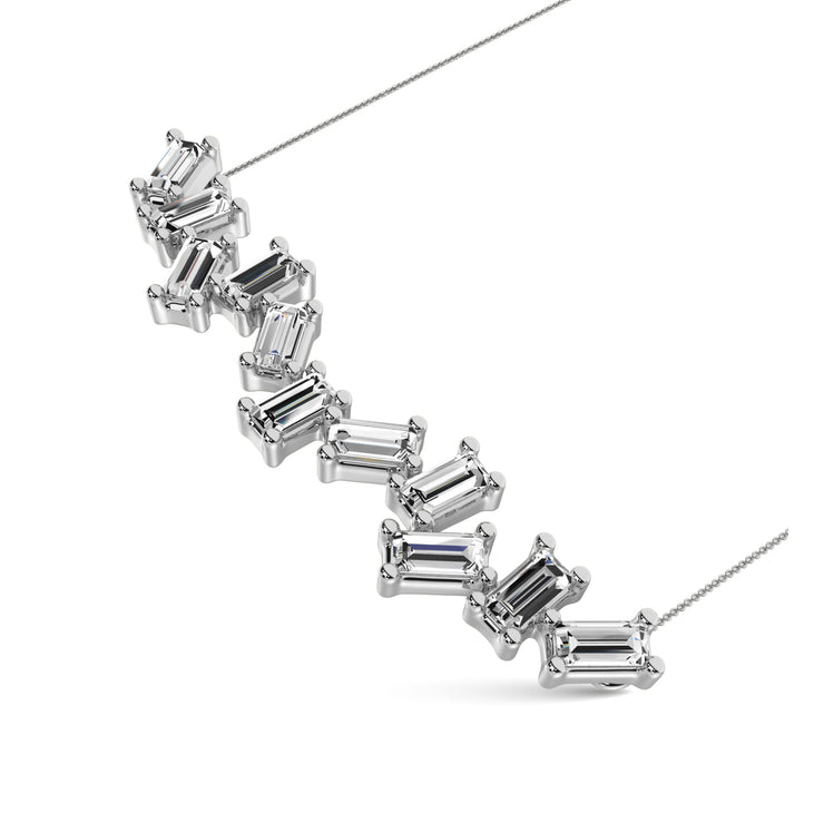 Diamond Fashion Necklace 1/10 ct tw in 10K White Gold