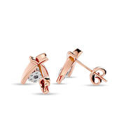 Diamond Fashion Earrings 1/10 ct tw in 10K Rose Gold