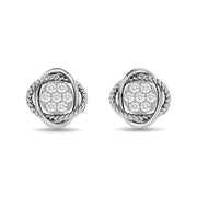 Diamond Fashion Earrings 1/4 ct tw in 10K White Gold