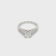 Signature Solitaire Double Row Side-Diamond Engagement Setting