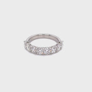 2.06CTW Platinum Half-Eternity Diamond Band