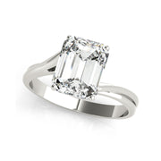 Classic Emerald  Cut Solitaire Engagement Ring(  0.5 CTW)