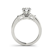 Three Stone Diamond Engagement Ring(  0.74 CTW)