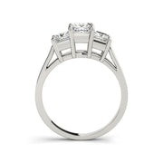 Trinity Princess Cut Diamond engagement Ring(  1.28 CTW)