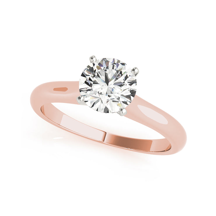 0.50ct Peghead Round Brilliant Diamond Engagement Ring( 0.5 CTW)