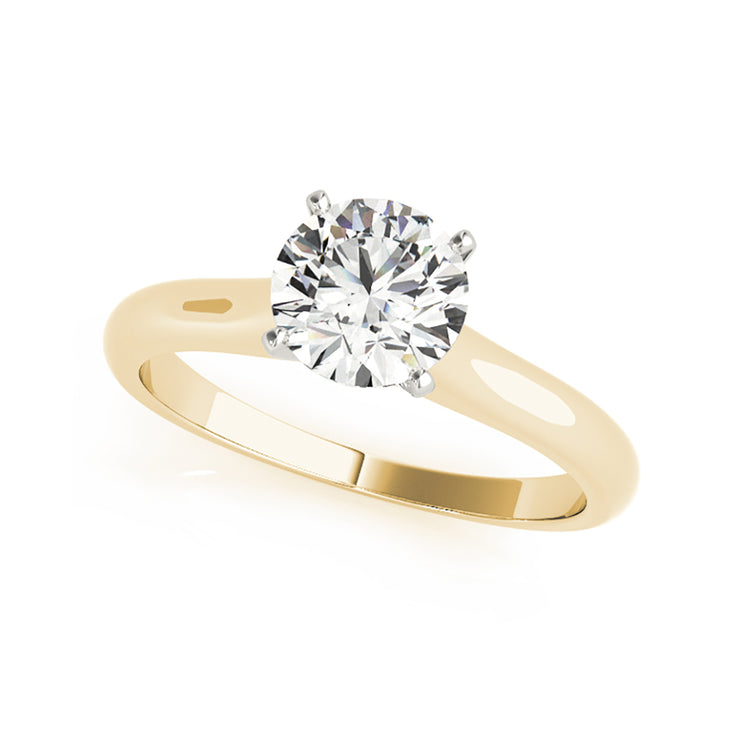 0.50ct Peghead Round Brilliant Diamond Engagement Ring( 0.5 CTW)