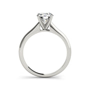 0.50ct Peghead Round Brilliant Diamond Engagement Ring( 0.5 CTW)
