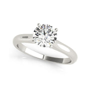 0.50ct Peghead Round Brilliant Diamond Engagement Ring( 0.5 CTW)