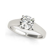 0.50ct Trellis Design Round Brilliant Cut Diamond Engagement Ring(  0.5 CTW)