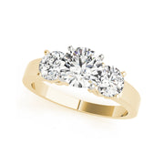 Round Brilliant Cut Trinity Diamond Engagement Ring(  1 CTW)