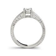 Fancy Oval Cut With Channel Set Diamond Engagement Ring(  0.66 CTW)