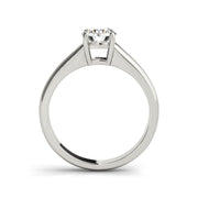 Round Brilliant Cut Plain set Diamond Engagement Ring(  0.5 CTW)