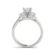 Three Stone Princess Cut Diamond Engagement Ring(  1 CTW)