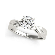 Classic Round Cut Solitaire Diamond Engagement Ring(  0.5 CTW)
