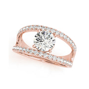 Fancy Round Diamond Engagement Ring(  0.69 CTW)