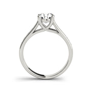Round Brilliant Cut Trellis Crown Diamond Engagement Ring(  0.8 CTW)