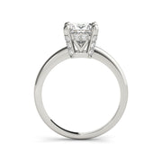 Princess Cut Solitaire Diamond Crown Engagement Ring(  0.62 CTW)