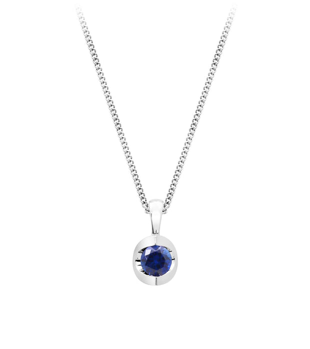 Half moon Sapphire Necklace