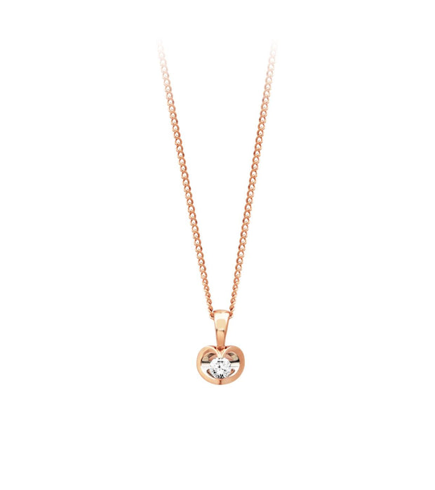 Half-Moon Diamond Necklace