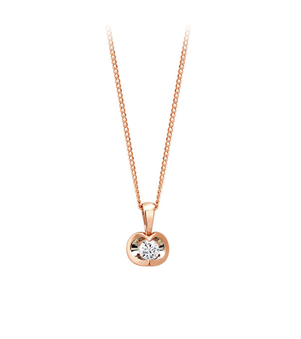 Half-Moon Diamond Necklace