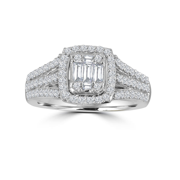 14-K-White-Gold-1.20-ctw-Multistones-Engagement-Diamond-Ring-Fame-Diamonds