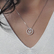 CR-P6309 - 10K White Gold Canadian Diamond Pendant