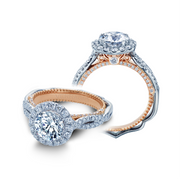 Verragio Venetian AFN-5068R4-2WR 18k W/RG 0.65ctw Diamond Engagement Ring