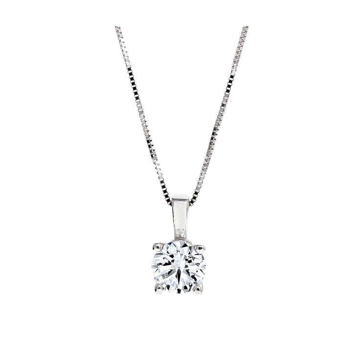 CR-P315 - 14K White Gold Canadian Diamond Pendant