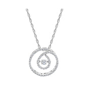 CR-P6309 - 10K White Gold Canadian Diamond Pendant