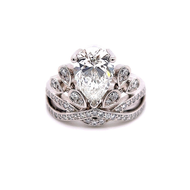 Custom-design-fancy-chaumet-ring-2.30ct-lab-grown-pear-cut-fame-diamonds