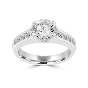 1.50 ctw Solitaire Custom Made Engagement Ring