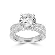 3.03ct Custom designed Round Solitaire Diamond Engagement ring