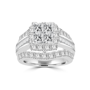 Fancy Custom-Made 4.00ctw Cinderella Engagement Ring