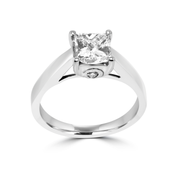1.20ctwCustom-Made Princess Cut Solitaire Diamond Engagement Ring