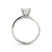Traditional Classic Oval Cut Knife Edge Diamond Engagement Ring(  0.5 CTW)