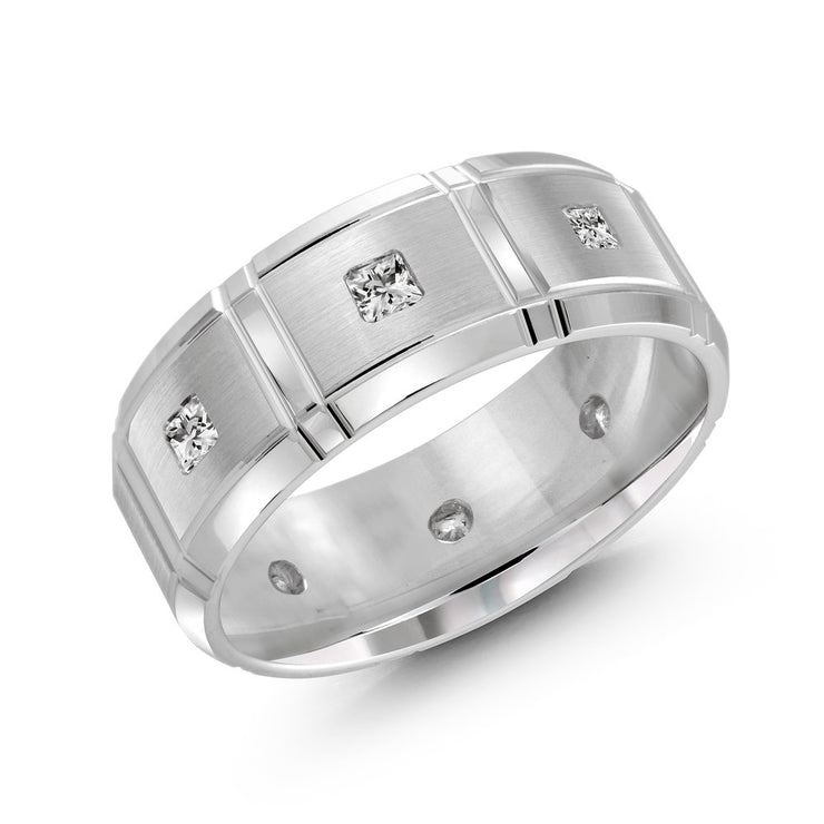 mens-white-gold-groove-princess-cut-diamond-wedding-band-8mm-fame-diamonds