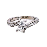 14K W/G 0.75 CTW Forever Us Princess-Cut Diamond Ring