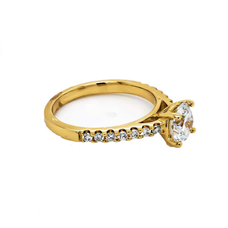 1.42 CTW Lab Diamond Engagement Ring