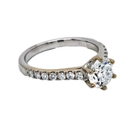18K W/G 1.48 CTW Pave Lab Diamond Engagement Ring