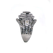 10K W/G 2.00 CTW Diamond Cluster Halo Ring