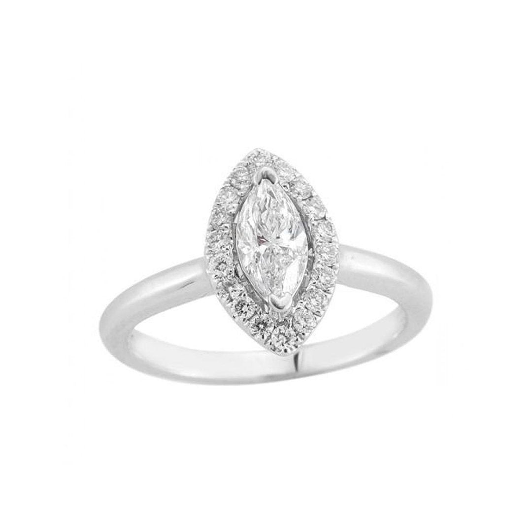White gold ring plain on sale