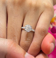 1.51ct Round Brilliant Side Stone Engagement Ring