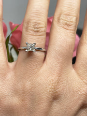 Princess Cut Solitaire Diamond Engagement Ring