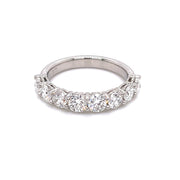 2.06CTW Platinum Half-Eternity Diamond Band